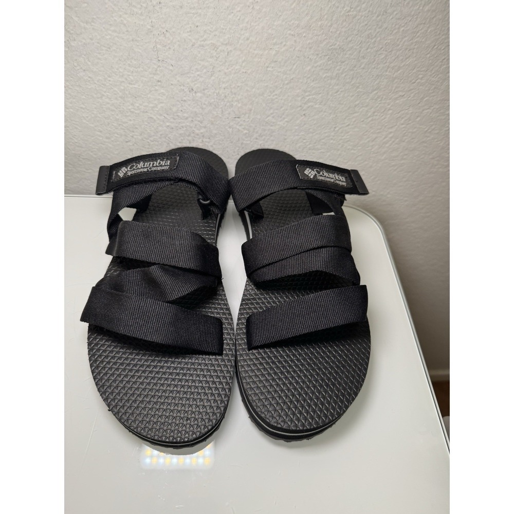 Columbia Women's Alava Slide Sandals Walking Black Slip On Ladies Size 10 Active